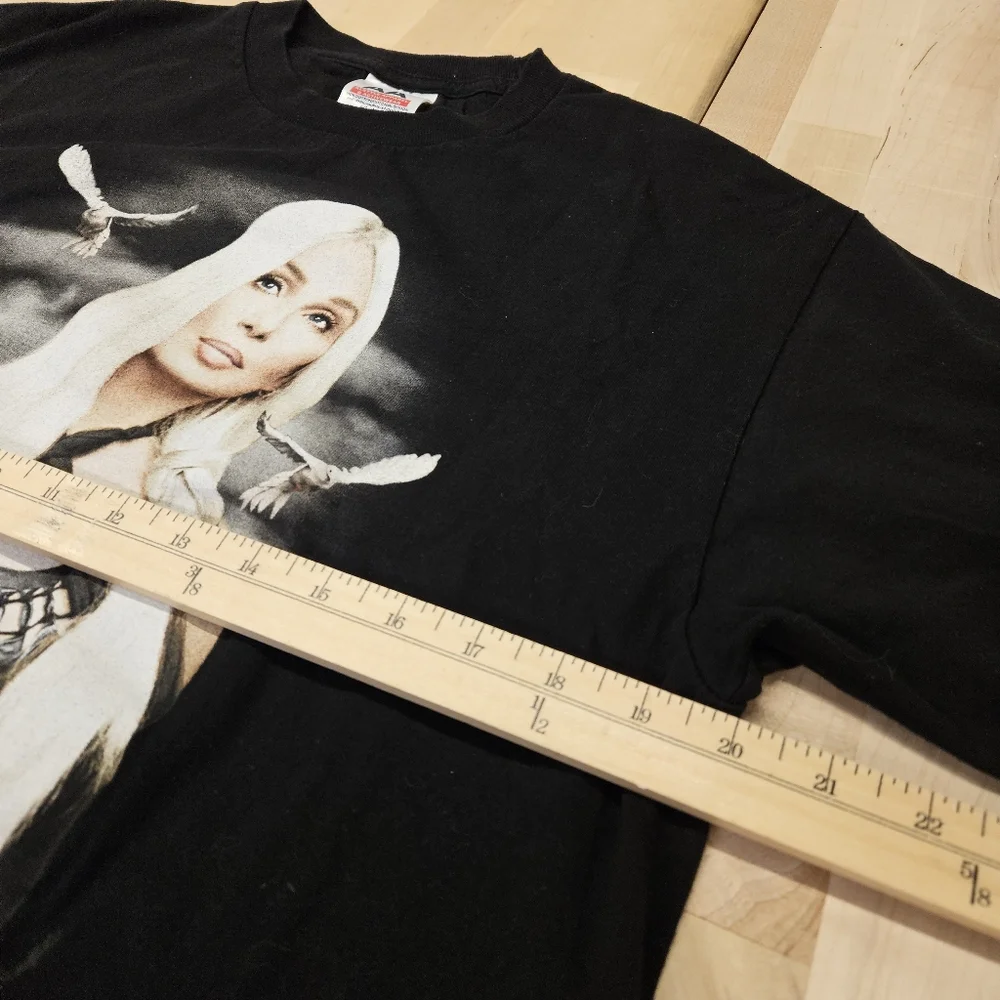 Vintage Y2K Cher Shirt Mens Large Black Living Proof Farewell Tour Tee 2000s - Picture 5 of 8